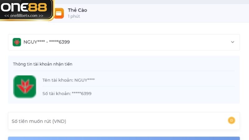 Những lưu ý quan trọng khi tiến hành rút tiền ONE88