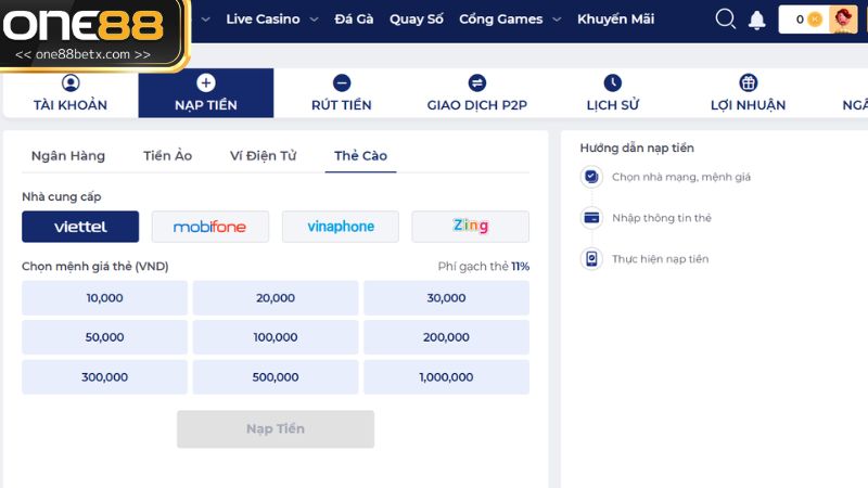 Tìm hiểu lợi ích khi giao dịch tại ONE88